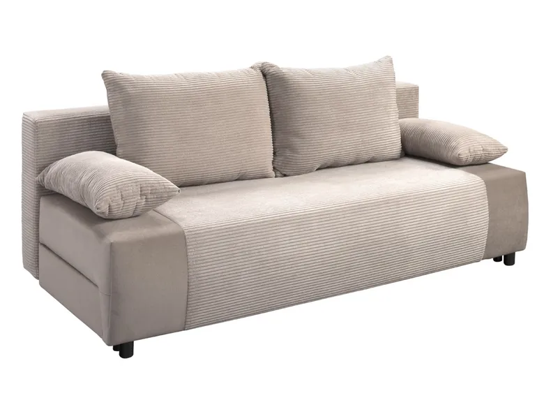 BRW Трехместный диван Gapi раскладной диван с ящиком для хранения велюровый вельвет бежевый, Парос 2/Посо 105/Посо 2 SO3-GAPI-LX_3DL-G2_BD5E01 фото №2
