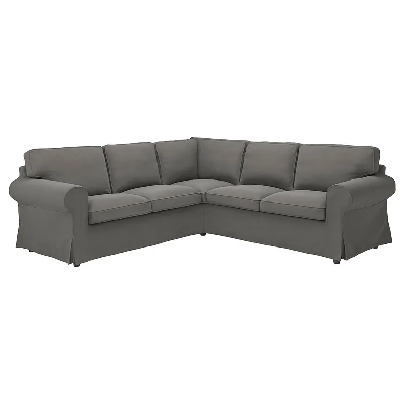 IKEA EKTORP ЕКТОРП, чохол для кутового дивана, 4-місний, Хакебо темно-сірий 205.658.61 фото №2