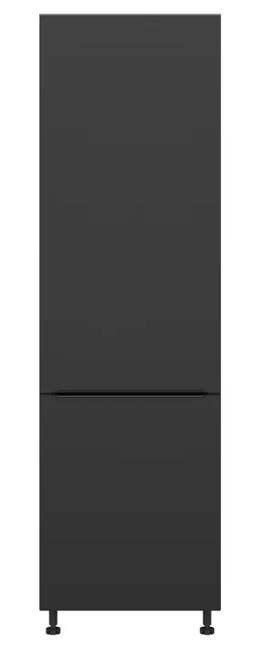 BRW Левый кухонный шкаф Sole L6 высотой 60 см черный матовый, черный/черный матовый FM_D_60/207_L/L-CA/CAM фото