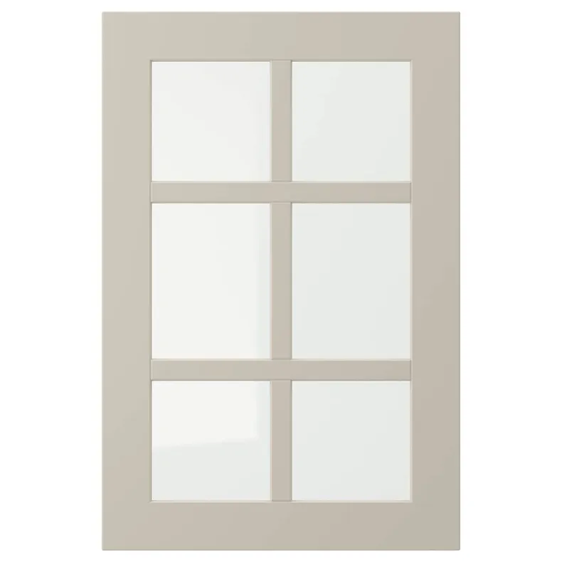 IKEA STENSUND СТЕНСУНД, стеклянная дверь, бежевый, 40x60 см 504.532.06 фото №1