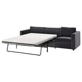 IKEA VIMLE ВИМЛЕ, 3-местный диван-кровать, Джупарп темно-серый 495.372.69 фото