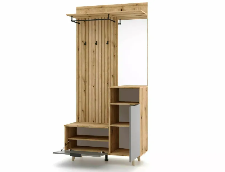 Комплект мебели для прихожей SIGNAL P-013, дуб эвока / графит фото №3