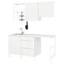 IKEA ENHET ЕНХЕТ, кухня, білий, 183x63.5x221.3 см 094.772.91 фото thumb №1