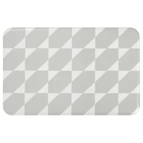 IKEA GÅNGPASSAGE ГОНГПАССАГЕ, кухонний килимок, сірий/білий, 45x70 см 105.730.84 фото