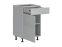 BRW Базовый шкаф Top Line для кухни 50 см левый с ящиком soft-close серый глянец, серый гранола/серый глянец TV_D1S_50/82_L/STB-SZG/SP фото thumb №3