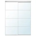 IKEA SKYTTA СКЮТТА / AULI АУЛІ, комбінація розсувних дверцят, алюміній/дзеркало, 152x205 см 095.758.47 фото thumb №1
