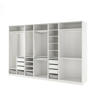 IKEA PAX ПАКС, гардероб, комбінація, білий, 375x58x236 см 594.202.64 фото