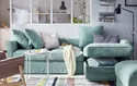 IKEA GRÖNLID ГРЕНЛІД, 3-місний диван із кушеткою, ЛЬЙУНГЕН світло-зелений 294.088.43 фото thumb №6