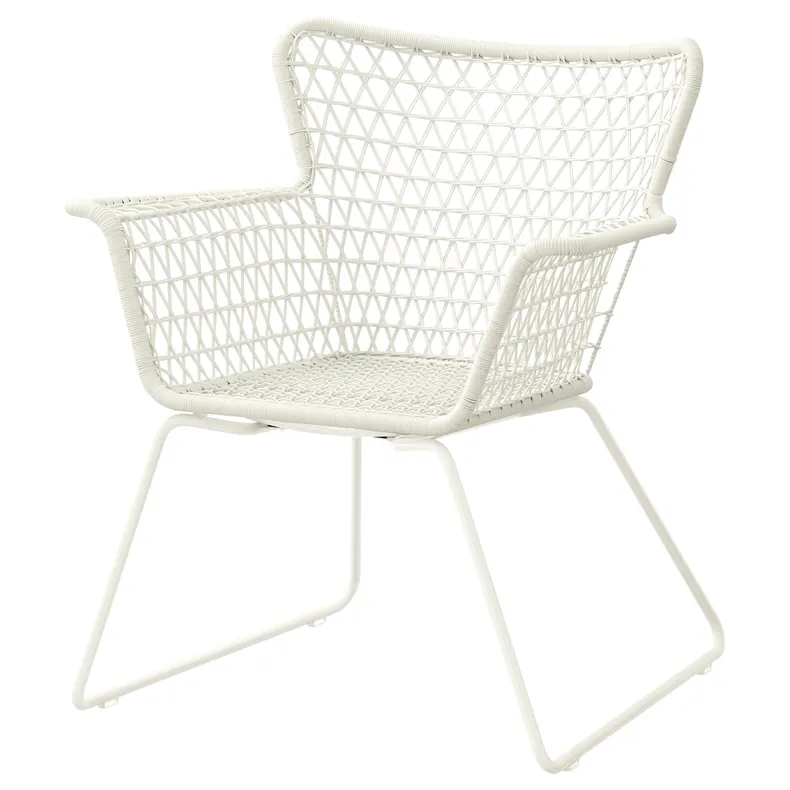 IKEA HÖGSTEN ХЭГСТЕН, садовое кресло, белый 202.098.62 фото №1