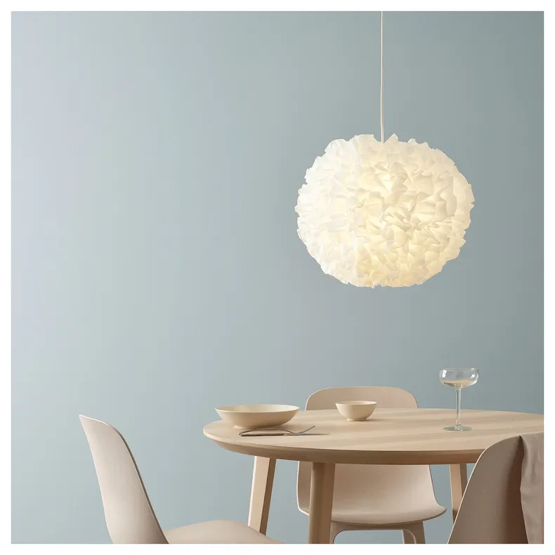 IKEA VINDKAST ВІНДКАСТ, підвісний світильник, білий, 50 см 204.505.20 фото №3