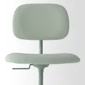 IKEA BLECKBERGET БЛЕКБЕРГЕТ, обертовий стілець, ІДЕКУЛЛА світло-зелений 505.223.42 фото thumb №5