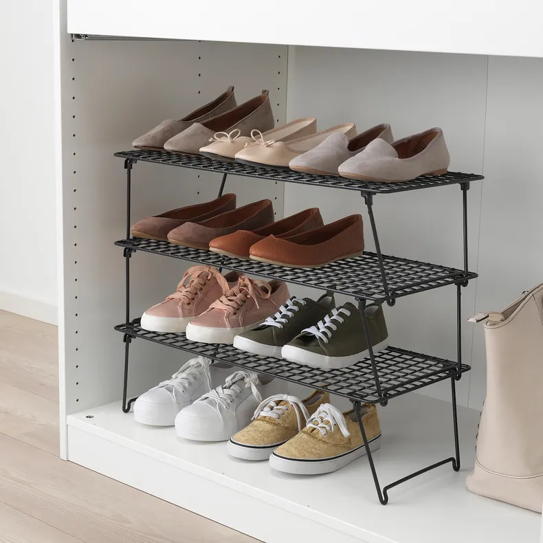 IKEA GREJIG ГРЕЙІГ, полиця для взуття, сірий, 58x27x17 см 403.298.68 фото №5