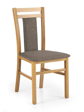 Кухонний стілець HALMAR HUBERT8 вільха/коричневий (1шт=2шт) фото