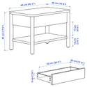 IKEA TONSTAD ТОНСТАД, придиванный столик, крем, 64x40 см 205.284.73 фото thumb №5