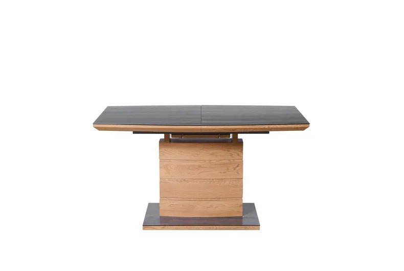 Кухонний стіл розкладний HALMAR CONCORD 140-180x80 см, стільниця - дуб золотий/темно-сірий, ніжка - дуб золотий фото №3