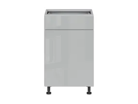 BRW Базовый шкаф Top Line для кухни 50 см левый с ящиком soft-close серый глянец, серый гранола/серый глянец TV_D1S_50/82_L/STB-SZG/SP фото