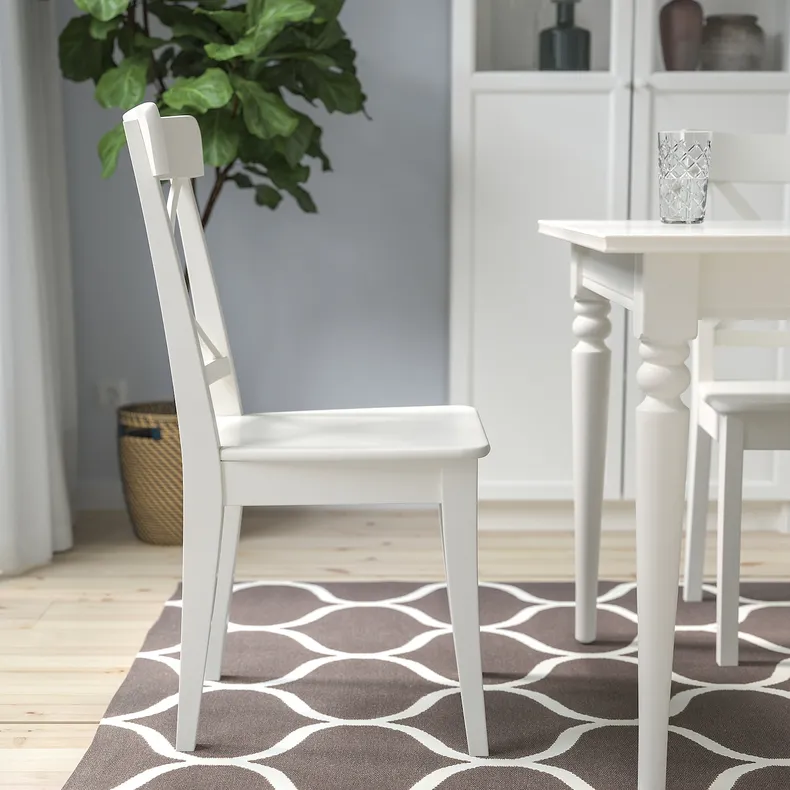 IKEA INGOLF ИНГОЛЬФ, стул, белый 701.032.50 фото №3