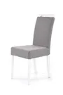 Кухонний стілець HALMAR білий/сірий фото