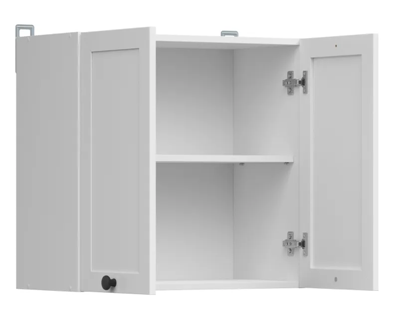 BRW Двухдверный верхний кухонный шкаф Junona Line 60 см белый, белый G2D/60/57-BI/BI фото №3