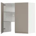 IKEA METOD МЕТОД, навесной шкаф д / вытяжки / полка / дверь, белый / матовый темно-бежевый, 80x80 см 695.043.57 фото thumb №1