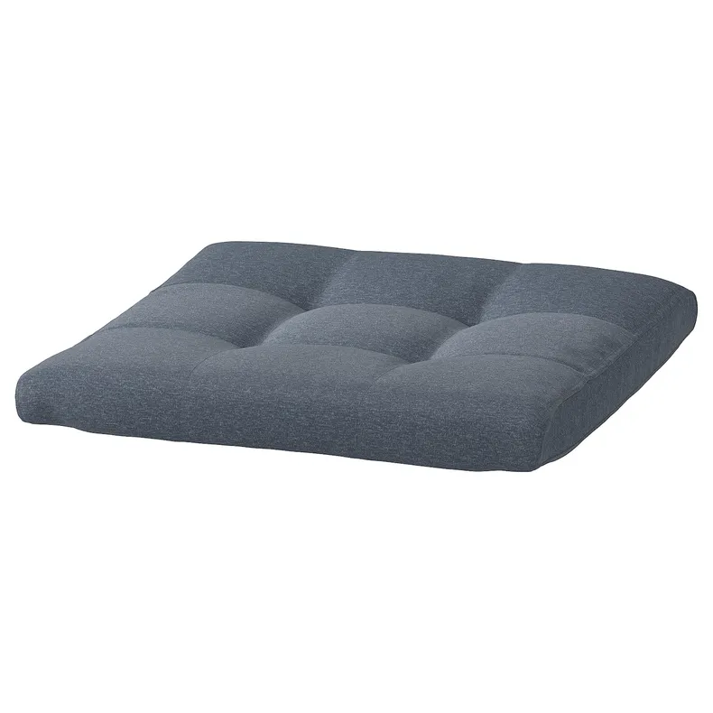 IKEA POÄNG ПОЭНГ, подушка-сиденье на табурет для ног, Окрашенный в синий цвет, 55x50 см 805.605.54 фото №1