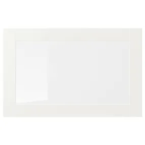 IKEA SINDVIK СІНДВІК, скляні дверцята, білий/прозоре скло, 60x38 см 802.918.54 фото