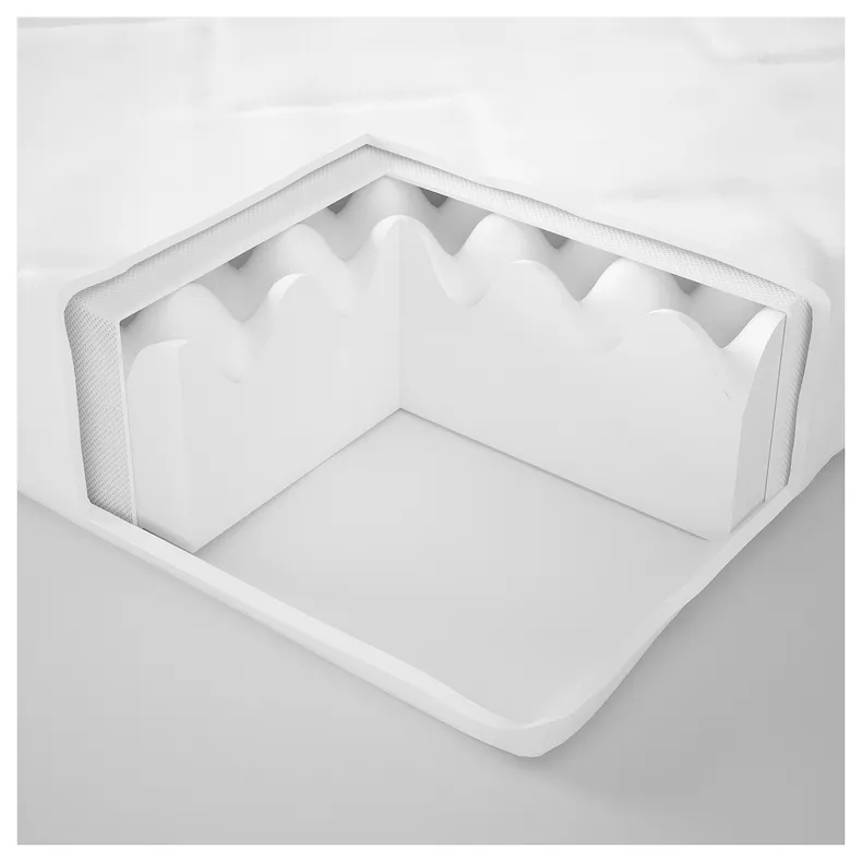 IKEA UNDERLIG УНДЕРЛІГ, матрац із пінополіур для дит ліжка, білий, 70x160 см 303.393.92 фото №5