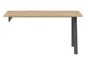 BRW Родина 150 см письменный стол с комодом дуб артизан/белый/графит, белый/старинный дуб BIU_150_A-DASN/BI/GF фото thumb №7