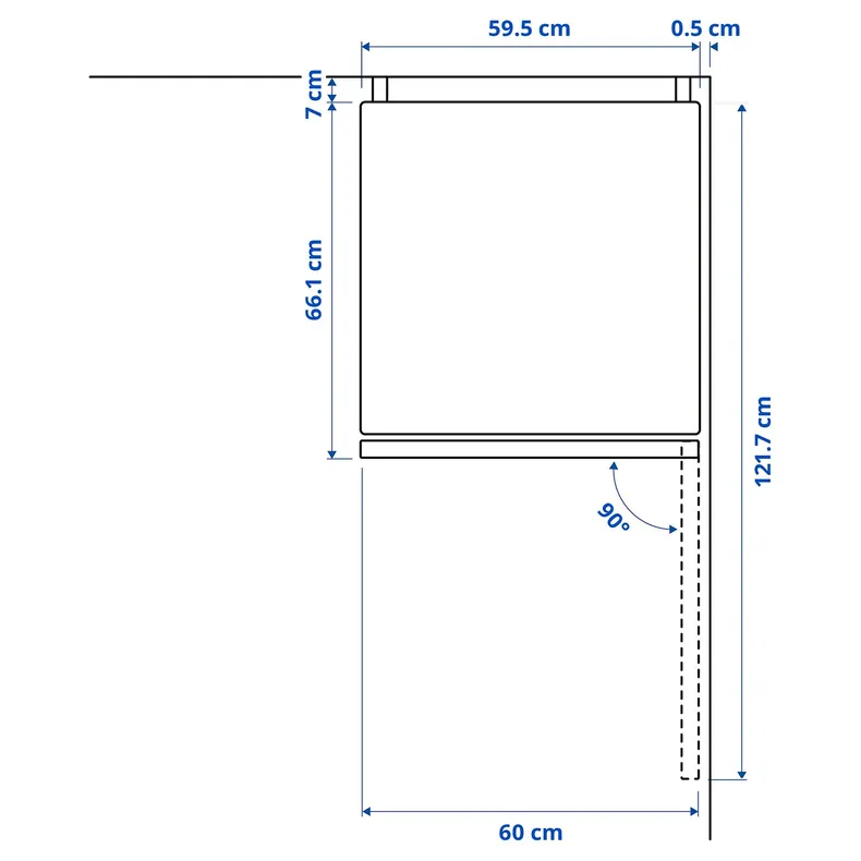 IKEA VINDÅS ВИНДОС, холодильник / морозильник, IKEA 300 отдельно стоящий / стальной, 223 / 120 l 105.680.68 фото №4