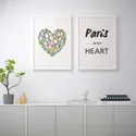 IKEA BILD БІЛЬД, постер, З любов'ю, Париж, 50x70 см 604.468.52 фото thumb №3