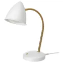 IKEA ISNÅLEN ІСНОЛЕН, LED робоча лампа, колір білий / латунь 605.012.64 фото thumb №1