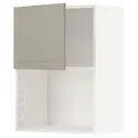 IKEA METOD МЕТОД, шафа навісна для мікрохвильової печ, білий / стенсундський бежевий, 60x80 см 394.601.09 фото thumb №1