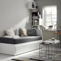 IKEA FLEKKE ФЛЕККЕ, кушетка с 2 матрасами / 2 ящиками, белый / Ефьялл твердый, 80x200 см 895.214.50 фото thumb №4