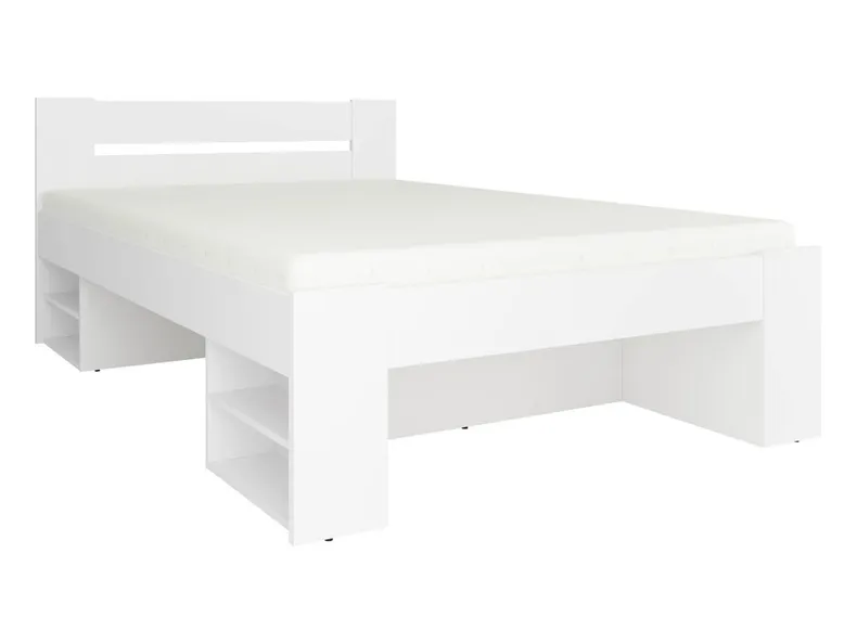 BRW Комплект: каркас кровати BRW NEPO PLUS, белый, 140х200 см + матрас PREMIA LOZ3S+PREMIA+STEL-BI фото №3