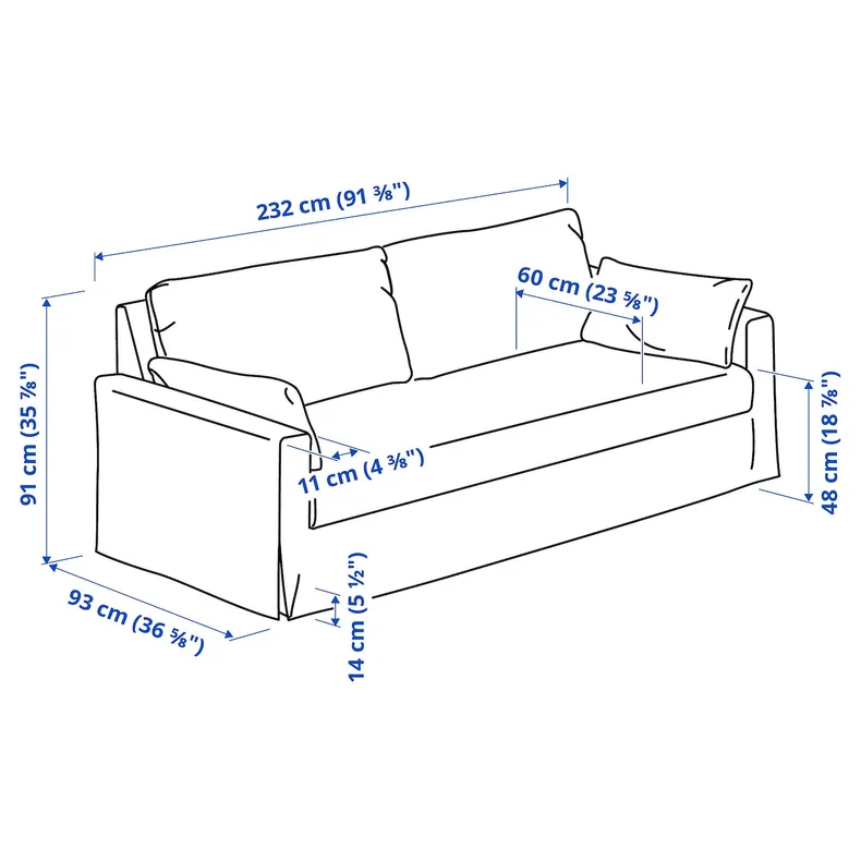 IKEA HYLTARP ХЮЛЬТАРП, 3-місний диван, Талміра біла/чорна 095.149.53 фото №5
