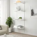 IKEA BOAXEL БОАКСЕЛЬ, стеллаж, белый, 62x40x201 см 093.926.16 фото thumb №2