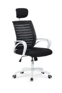 Крісло комп'ютерне офісне обертове HALMAR SOCKET чорний-білий фото thumb №1