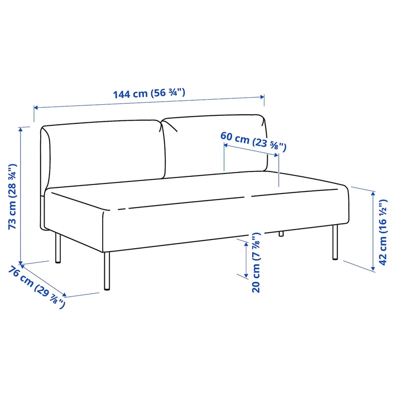 IKEA LILLEHEM ЛИЛЛЕХЕМ, 5-м модульный диван со столиком, Окрашенное дерево темно-серого цвета 195.697.42 фото №5