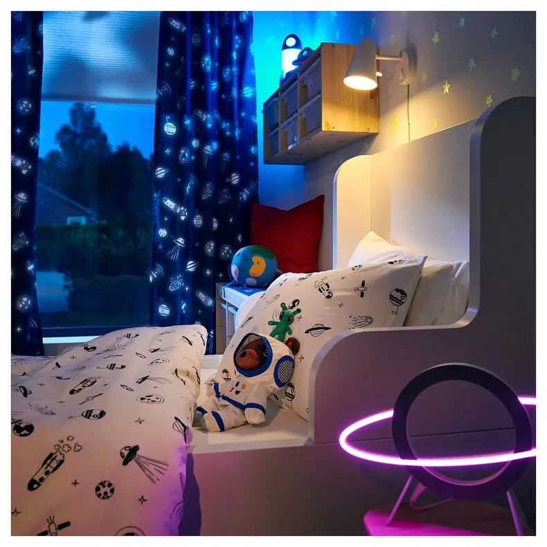 IKEA AFTONSPARV АФТОНСПАРВ, LED декоративна підсвітка, у формі різнокольорової планети 405.587.13 фото №3