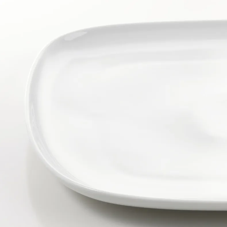 IKEA VÄRDERA ВЭРДЕРА, тарелка, белый, 31x26 см 602.773.59 фото №2
