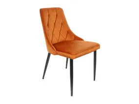 BRW Бархатное мягкое кресло Alvar оранжевого цвета DUBLIN_COPPER_24 фото