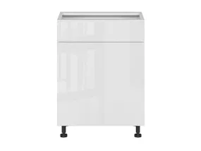BRW Top Line 60 см кухонный базовый шкаф левый с ящиком белый глянец, альпийский белый/глянцевый белый TV_D1S_60/82_L/SMB-BAL/BIP фото