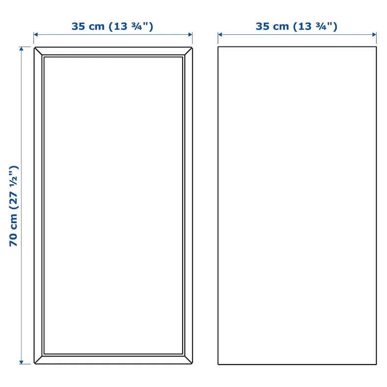 IKEA EKET ЭКЕТ, шкаф с дверцей и 1 полкой, белый, 35x35x70 см 903.339.38 фото №7