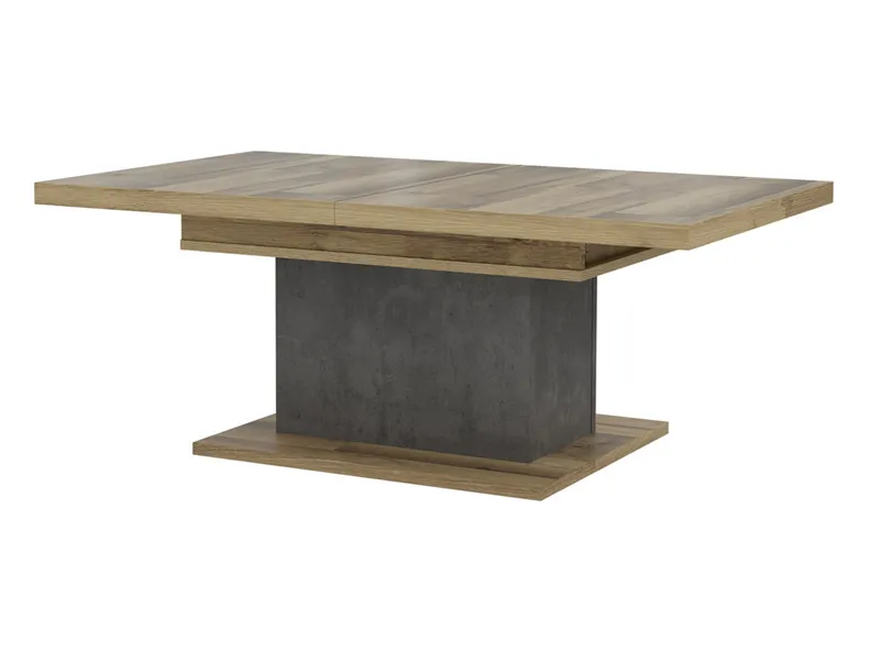 BRW Журнальный стол расскладной Ricciano, 120 см, темно-серый бетон / дуб BNCI/DAKL фото №5