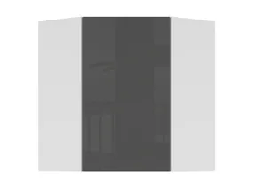 BRW Верхний кухонный гарнитур Tapo Special 60 см угловой правый антрацит экрю, альпийский белый/антрацитовый экрю FK_GNWU_60/72_P-BAL/ANEC фото