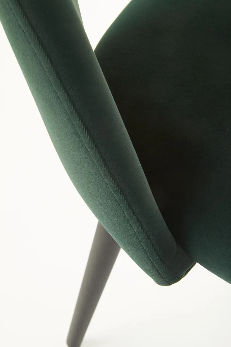 Кухонний стілець HALMAR K384 темно-зелений/чорний (1шт=4шт) фото №9