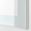 IKEA BESTÅ БЕСТО, комбінація шаф для тв / скляні дверц, біле скло / Selsviken high gloss / бежеве матове скло, 240x42x231 см 894.888.08 фото thumb №3