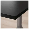 IKEA IDÅSEN ІДОСЕН, письмовий стіл, чорний / темно-сірий, 160x80 см 592.810.36 фото thumb №4