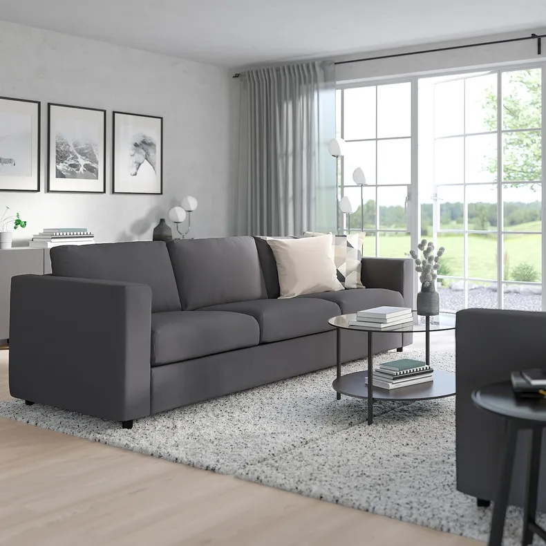 IKEA VIMLE ВІМЛЕ, 3-місний диван-ліжко, ХАЛЛАРП сірий 795.370.60 фото №3