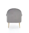 Крісло м'яке HALMAR SANTI сірий/золотий фото thumb №3